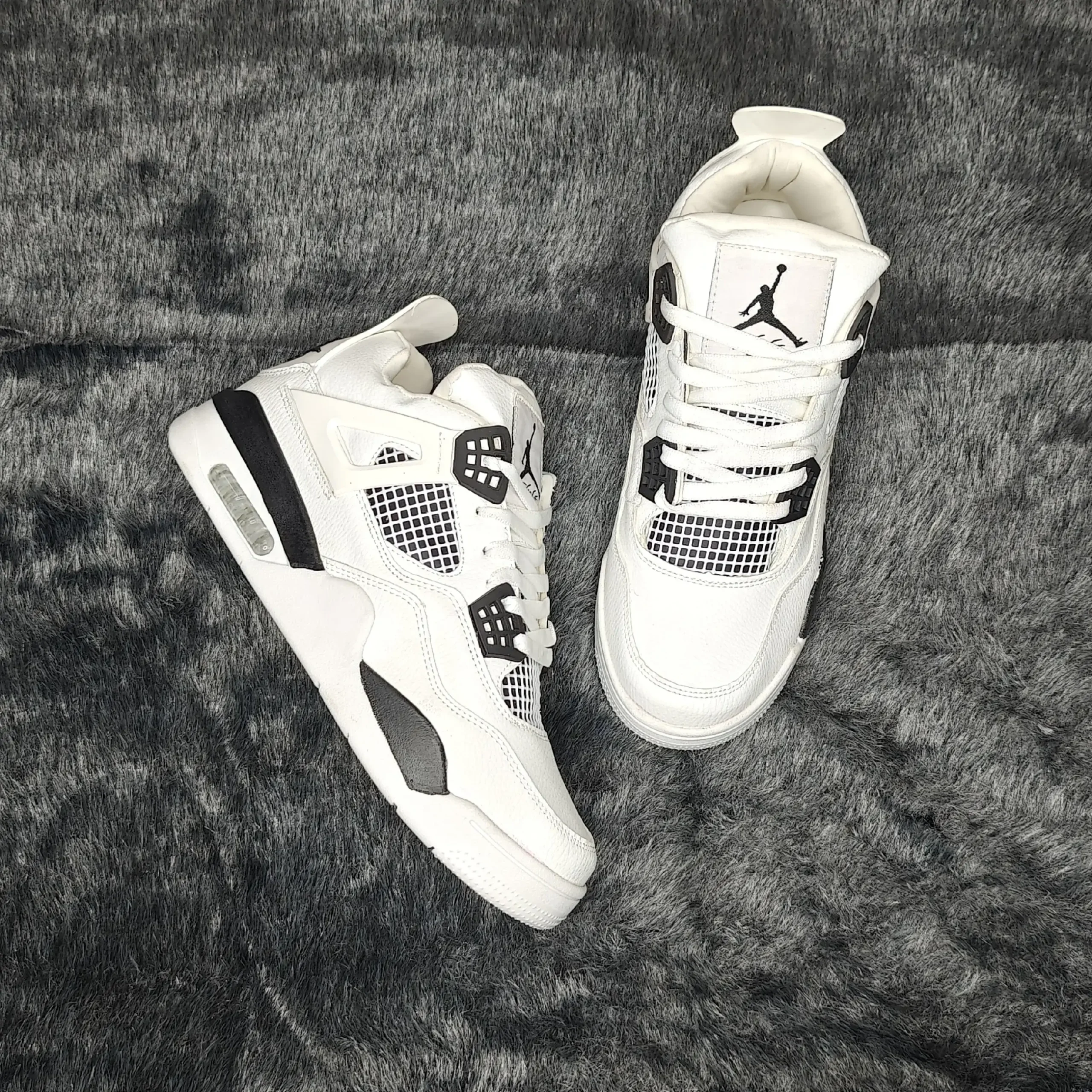 Retro 4 Military  Black