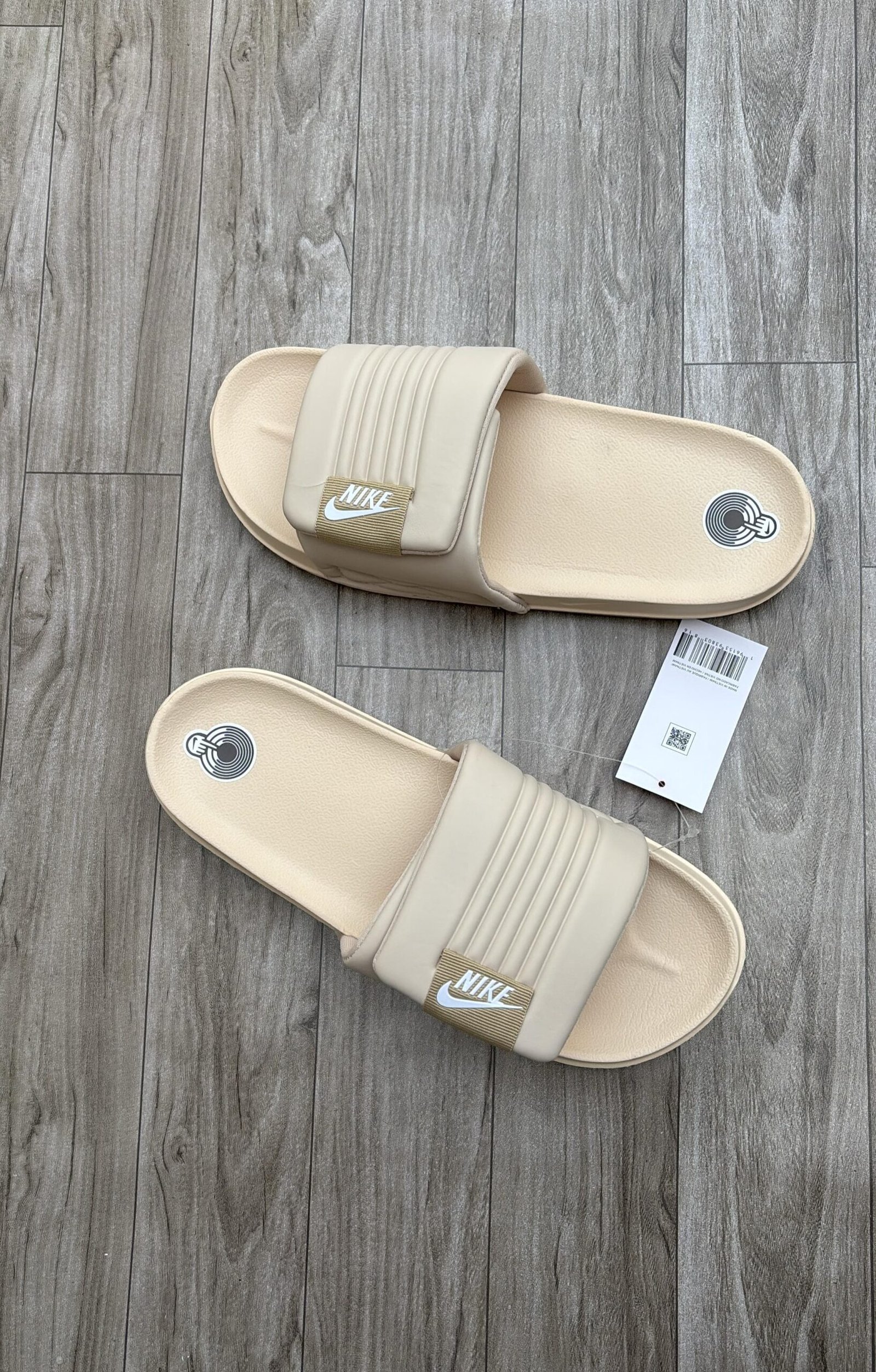NIKE Adjustable Slides Full Beige