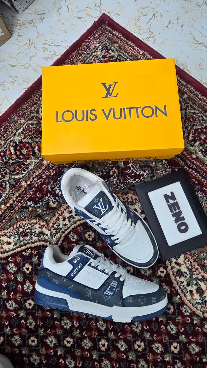 Louis Vuitton Blue Dunks-LV