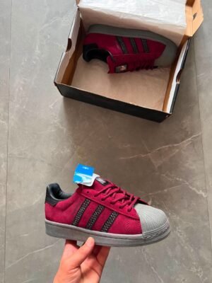 Adidas Superstar Red Leather