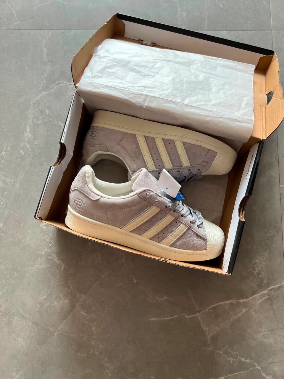 Adidas Superstar Off White Leather